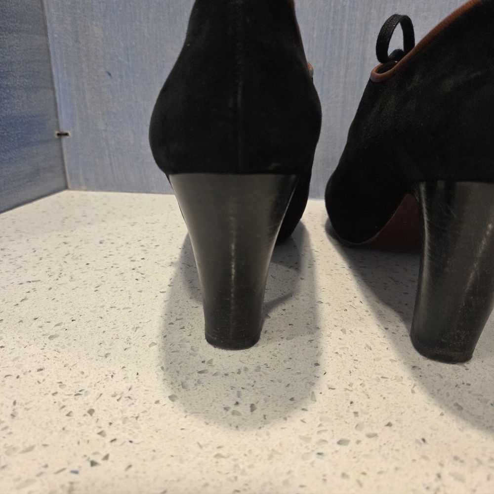 Chie Mihara Black Popet Platform Loafer Heel - Picture 12 of 13
